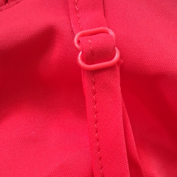 Red Mini Dress with Ruffle Hem 💋 - Picture 5 of 5